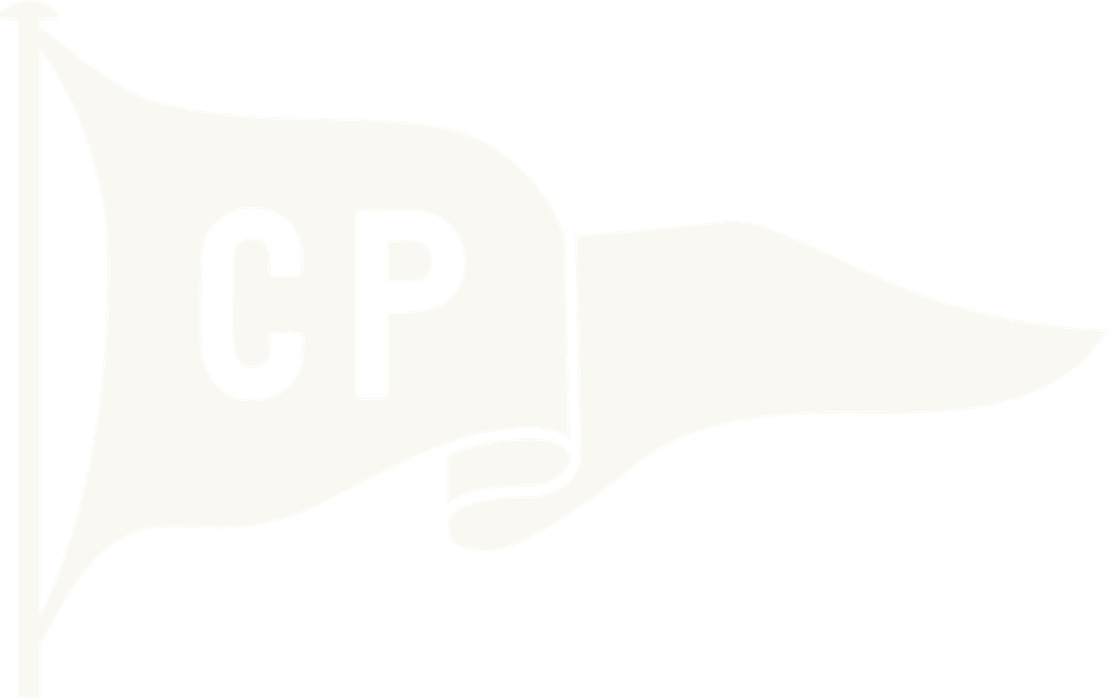 Classic Prep Footer Logo featuring a pennant with initials C and P