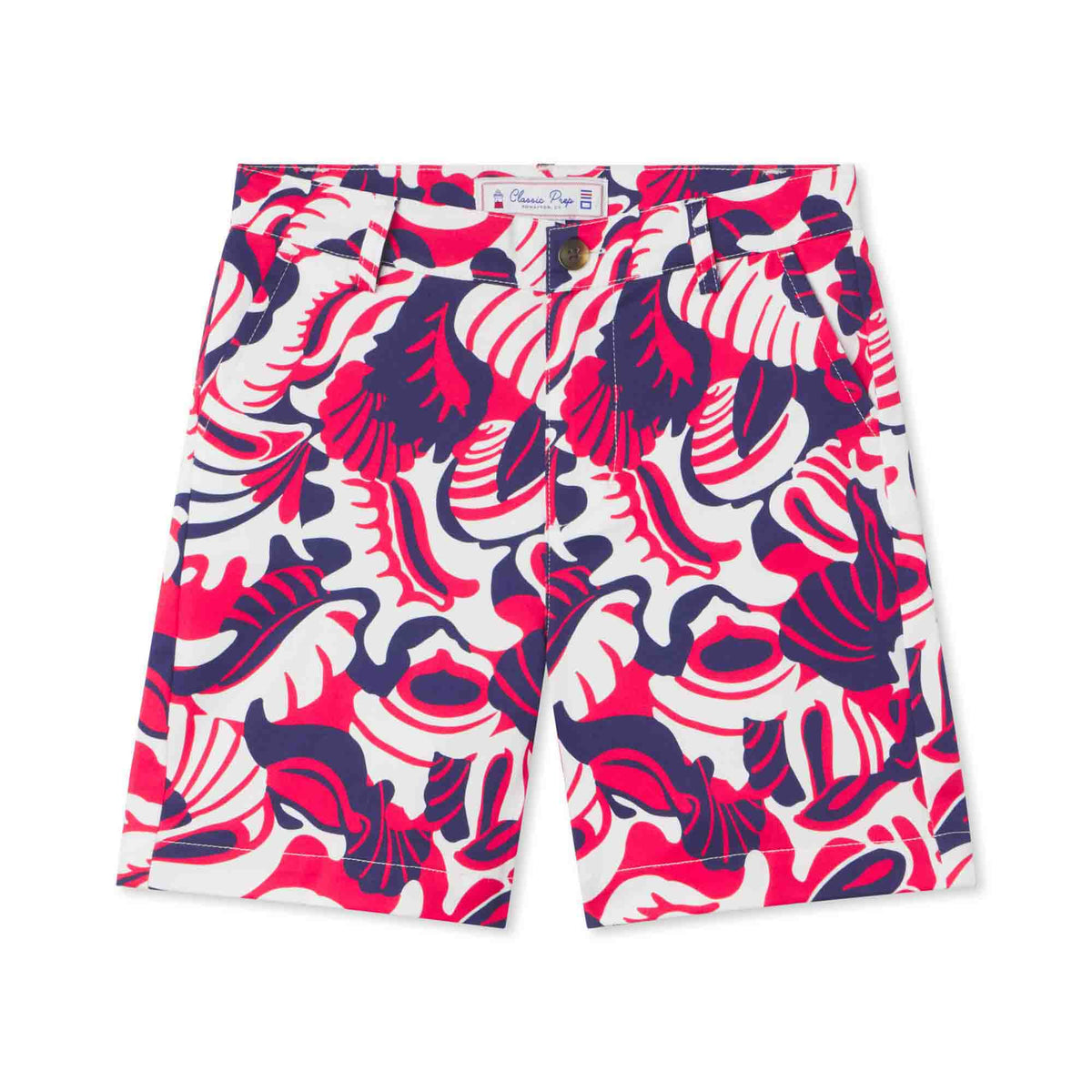 Classic and Preppy Hudson Short, Roton Point Print-Bottoms-Roton Point Print-5Y-CPC - Classic Prep Childrenswear