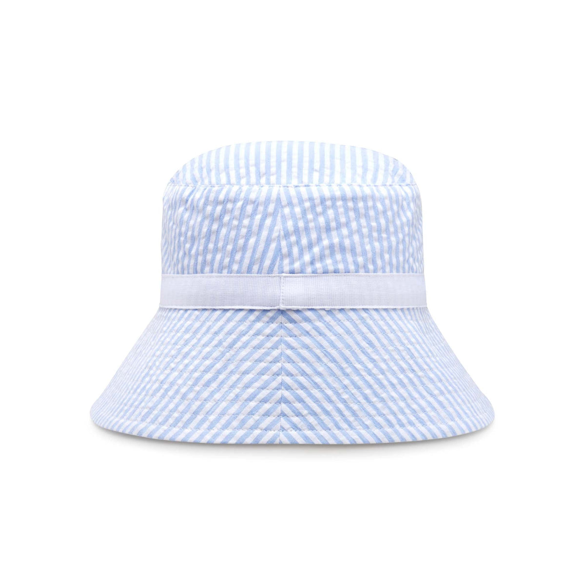Classic and Preppy Remy Bucket Hat, Vista Blue Seersucker-Accessory-Vista Blue Seersucker-Little Kid (2T-5Y)-CPC - Classic Prep Childrenswear