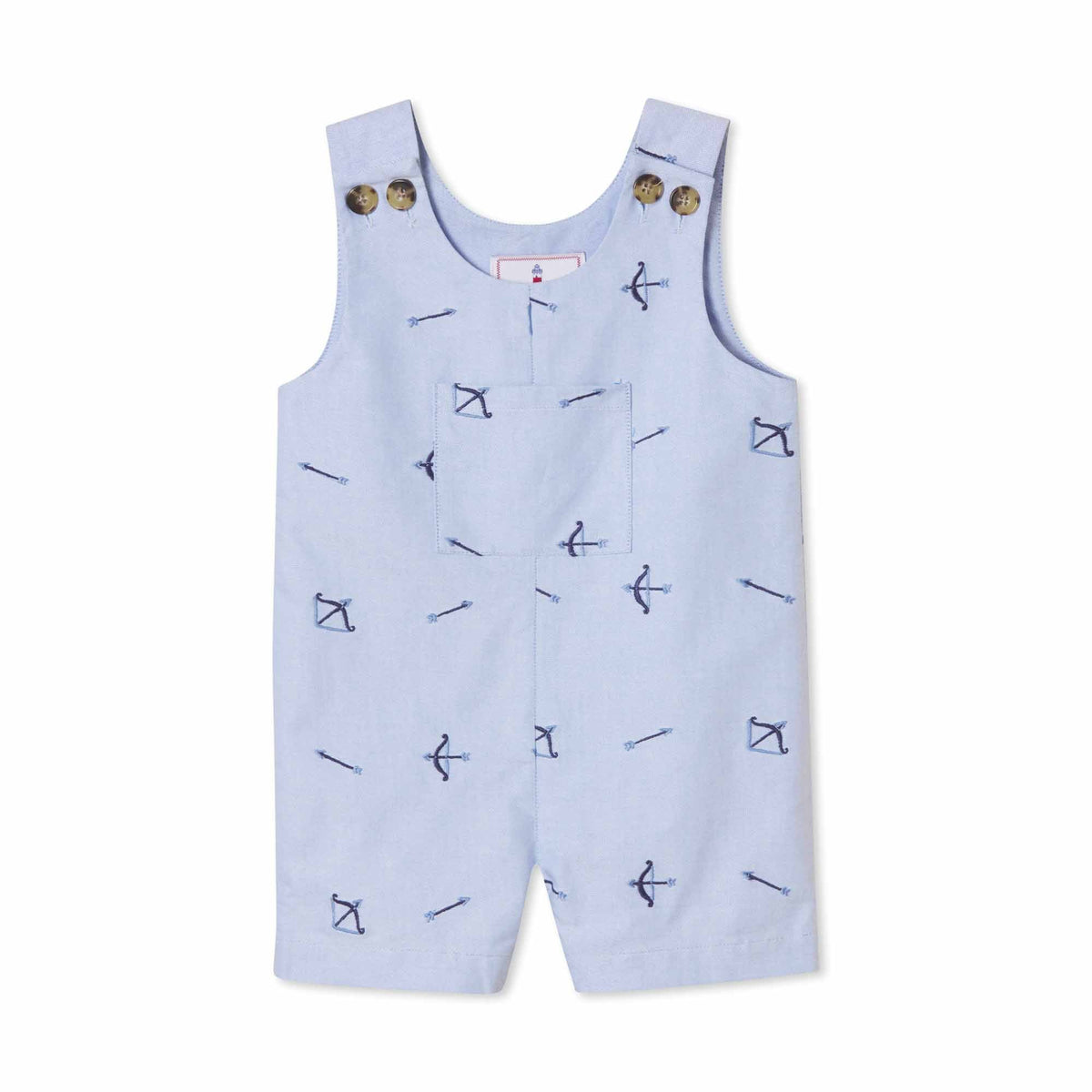 Classic and Preppy James Shortall, Bow &amp; Arrow Embroidery-Baby Rompers-Bow and Arrow Embroidery-0-3M-CPC - Classic Prep Childrenswear