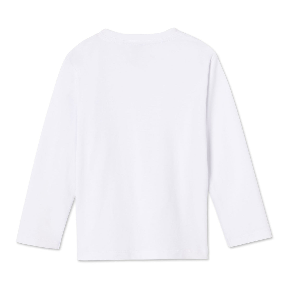 Classic and Preppy Kellan Long Sleeve Pocket T-Shirt Solid, Bright White-Shirts and Tops-CPC - Classic Prep Childrenswear
