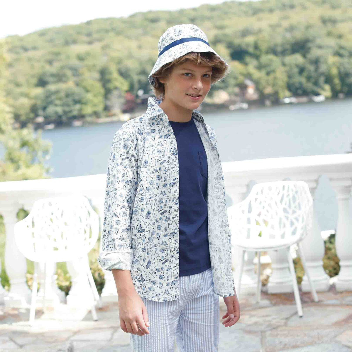 Classic and Preppy Remy Bucket Hat, Liberty® Ernest&#39;s Adventure Print-Accessory-CPC - Classic Prep Childrenswear