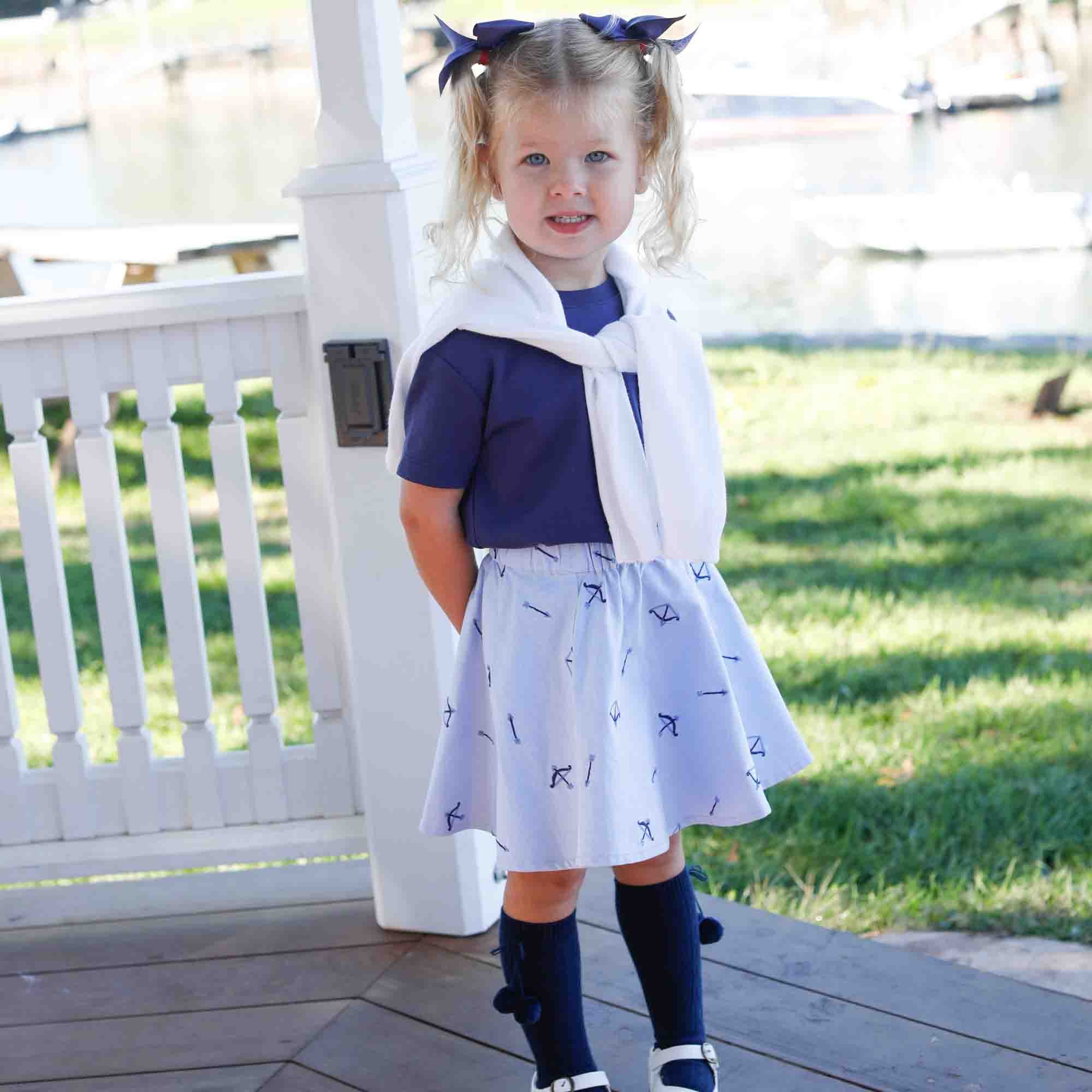 Bow and Arrow Embroidery / XS (2-3T)