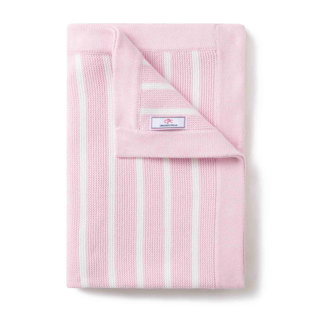 Classic and Preppy Sweater Knit Stroller Blanket, Lilly&#39;s Pink Marvin Stripe-Accessory-Lilly&#39;s Pink-One-Size-CPC - Classic Prep Childrenswear