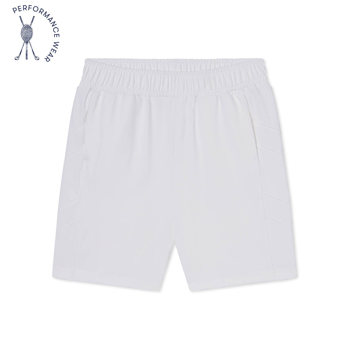 Classic and Preppy Tex Tennis Performance Chevron Short, Bright White-Bottoms-Bright White-XS (2-3T)-CPC - Classic Prep Childrenswear
