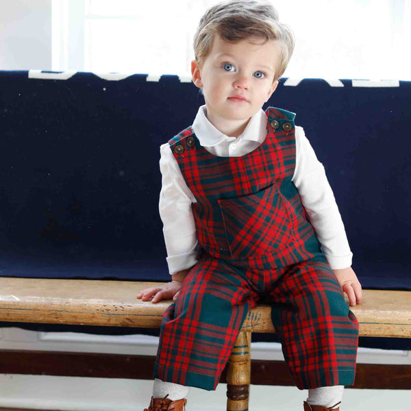 Paige Dress, Hunter Tartan - Classic Prep