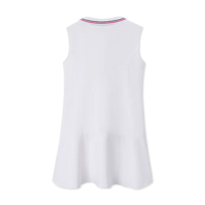 More Image, Classic and Preppy Women's Vivian Tennis Performance Americana Dress, Bright White-Dresses, Jumpsuits and Rompers-CPC - Classic Prep Childrenswear