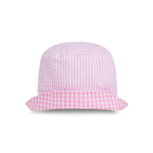 More Image, Blake Baby Reversible Bucket Hat, Lilly's Pink Seersucker