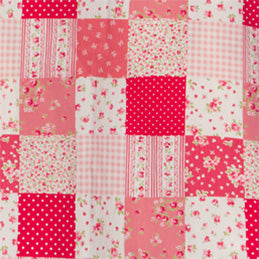 Swatch of our Love Patchwork fabric.