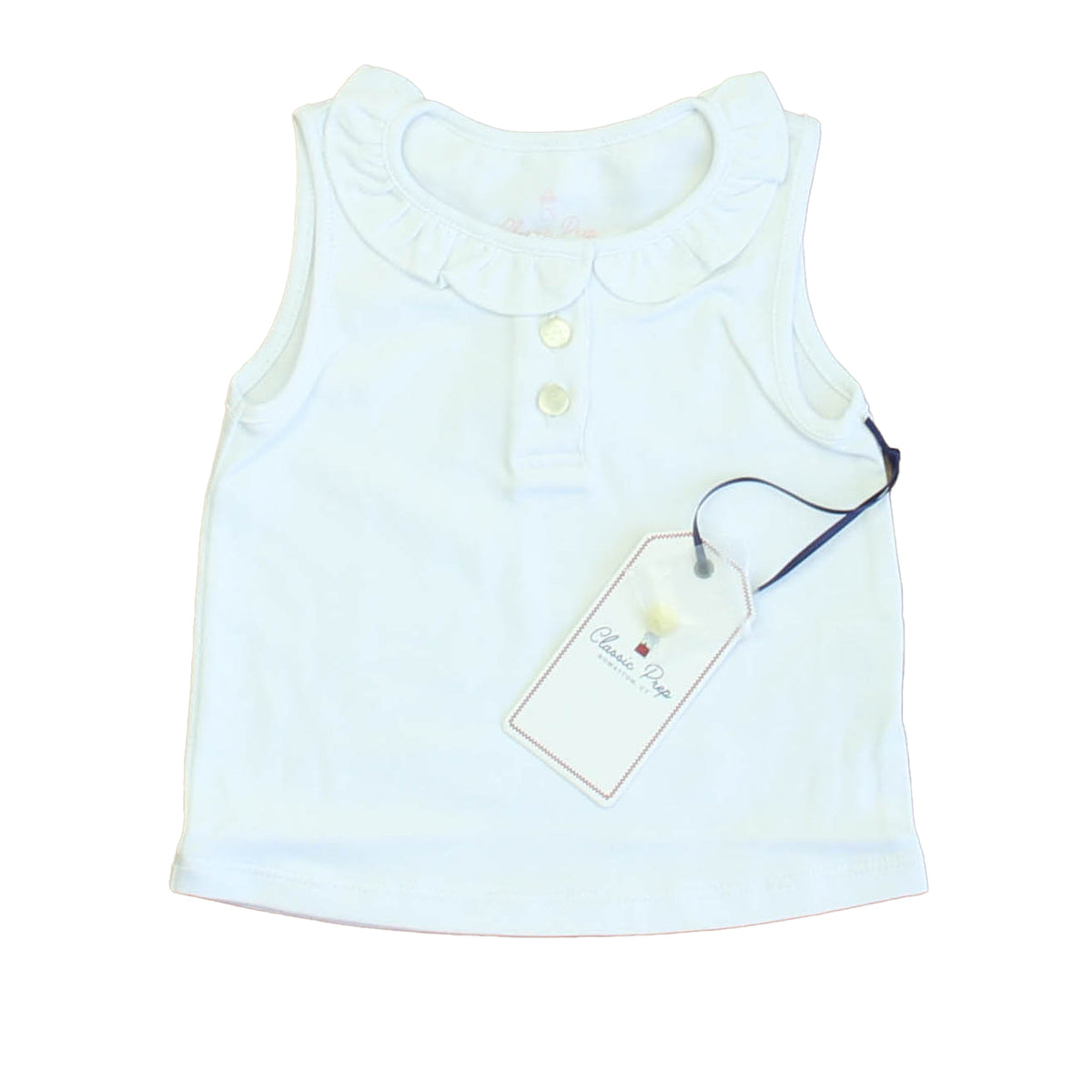 New with Tags: Bright White Top size: 12-18 Months -- FINAL SALE