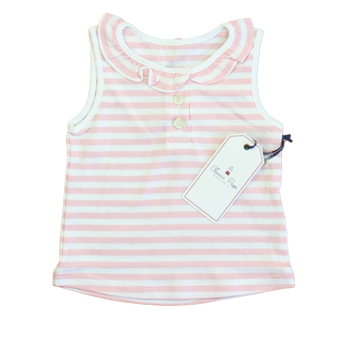 New with Tags: Lilly&#39;s Pink | Bright White Top size: 12-18 Months -- FINAL SALE