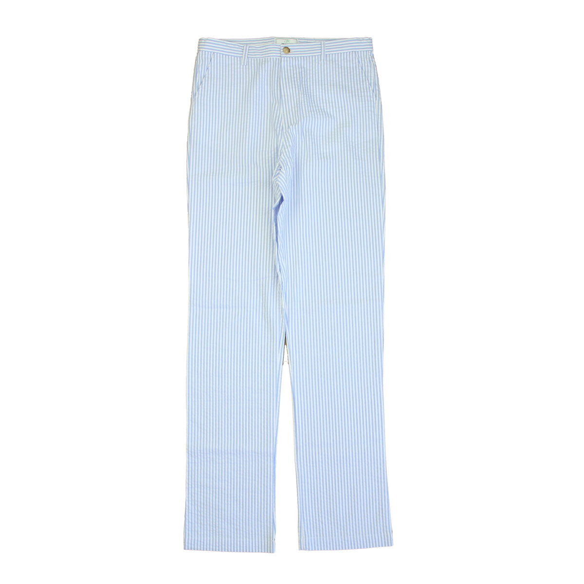 New with Tags: Blue Seersucker Pants -- FINAL SALE