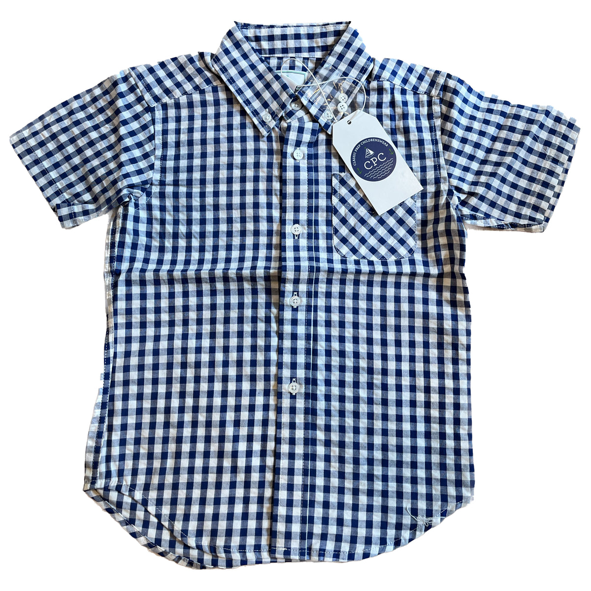 New with Tags: Bright Navy White T-Shirt size: 2-5T -- FINAL SALE