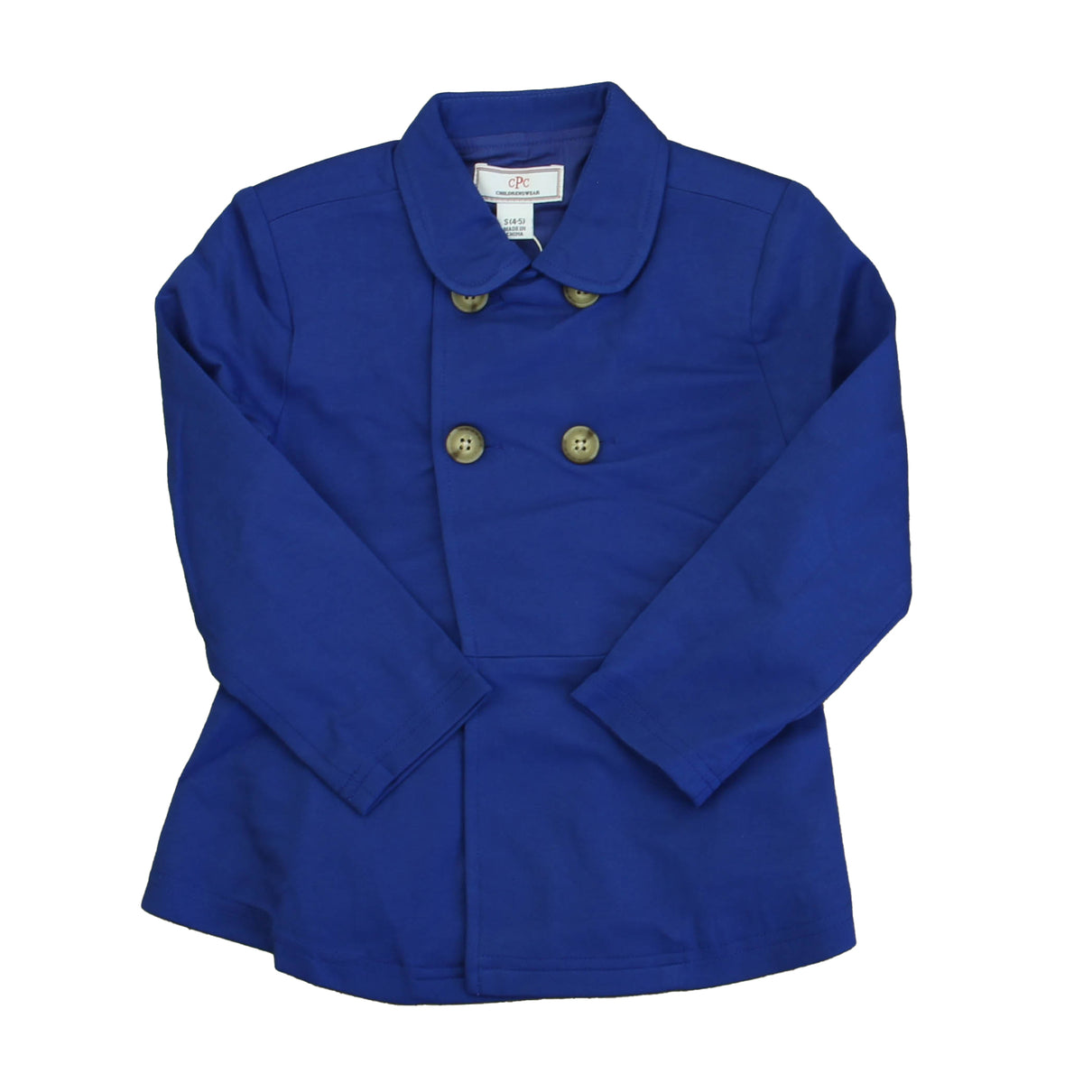 New with Tags: Bright Navy Coat size: 2-5T -- FINAL SALE
