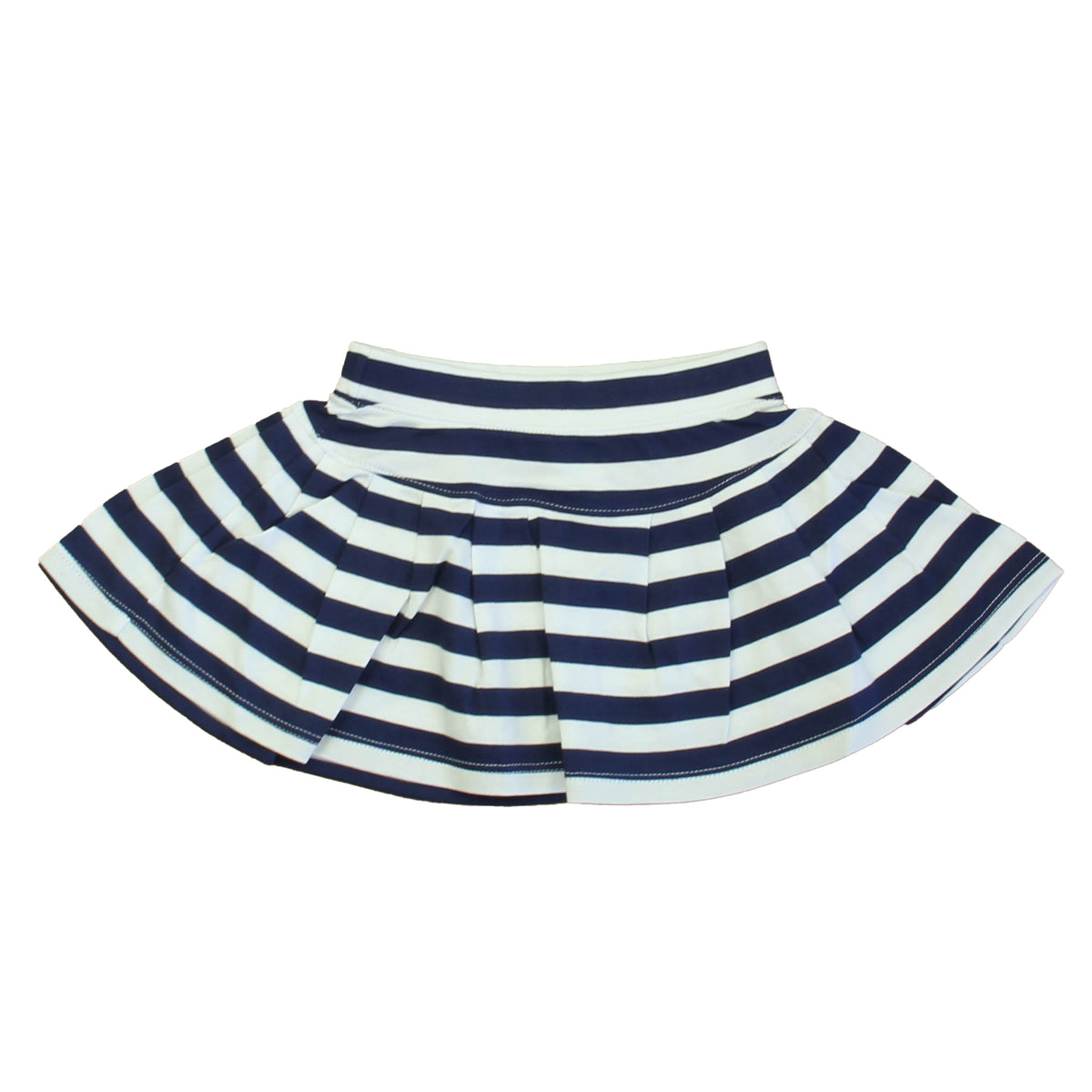 New with Tags: Cornflower Blue | Bright White Stripe Skirt size: 2-5T -- FINAL SALE