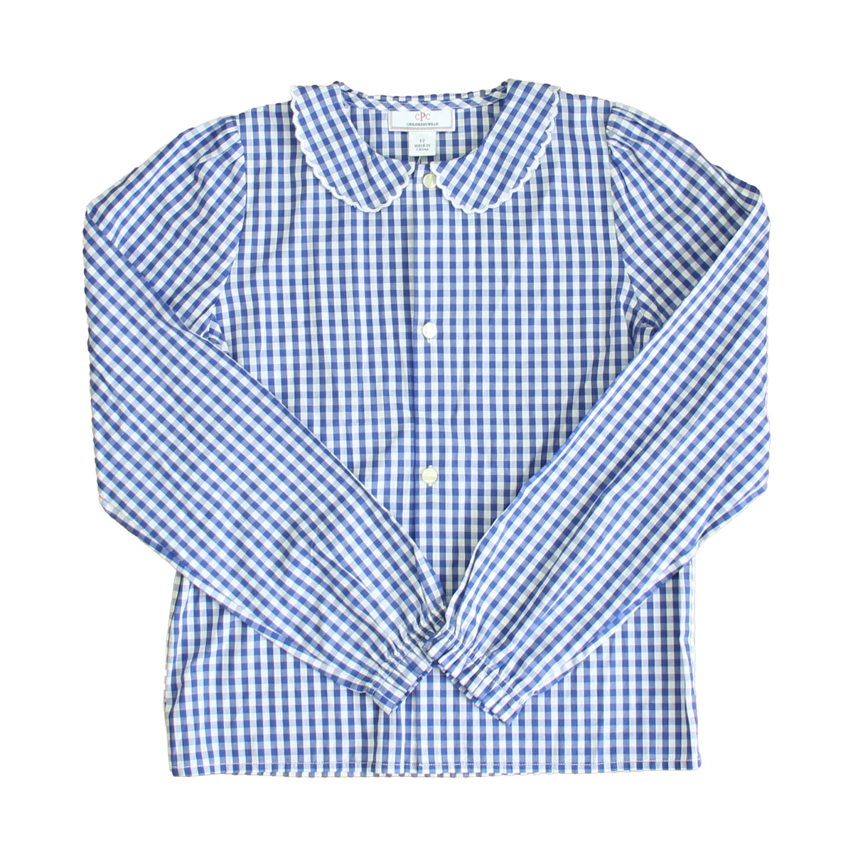 New with Tags: Blue Gingham Top -- FINAL SALE