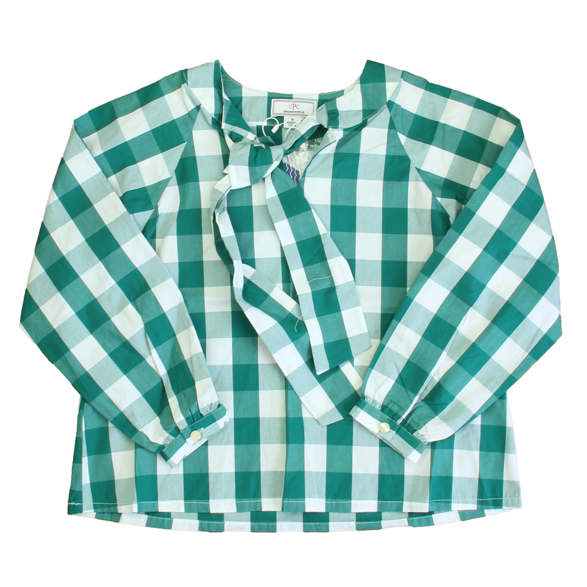 New with Tags: Cadium Green Buffalo Check Top size: 6-14 Years -- FINAL SALE