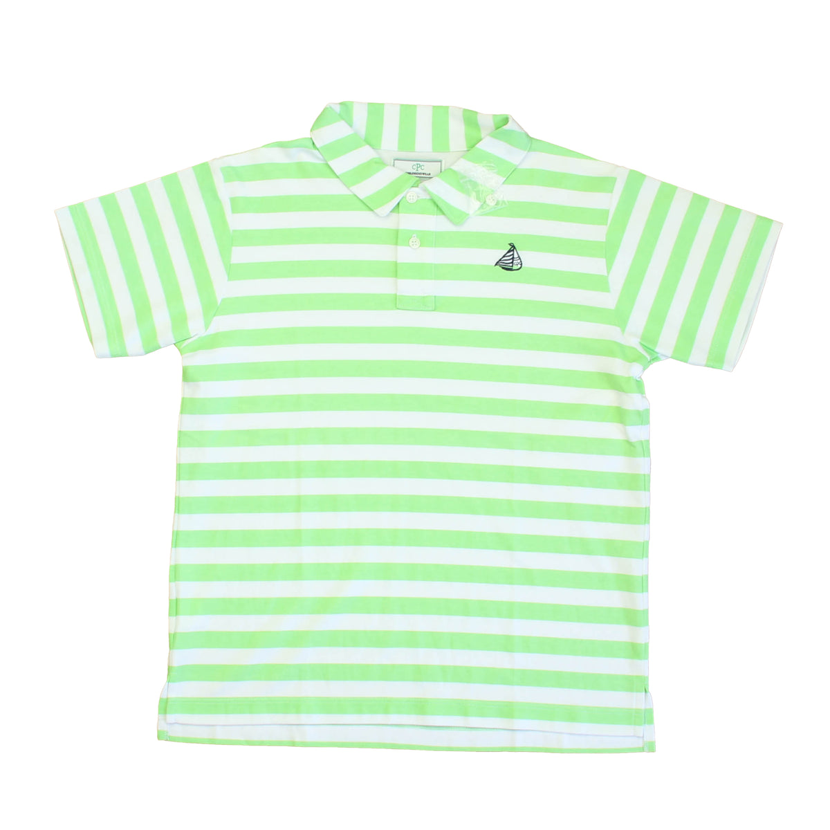 New with Tags: Green | White Stripe Top -- FINAL SALE