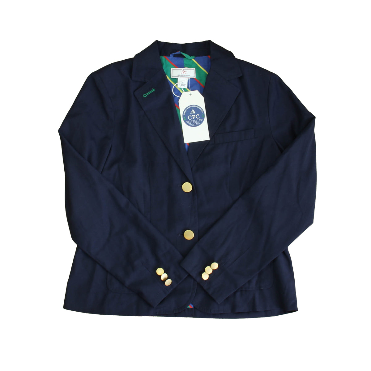 New with Tags: Navy | Green Stripe Coat -- FINAL SALE