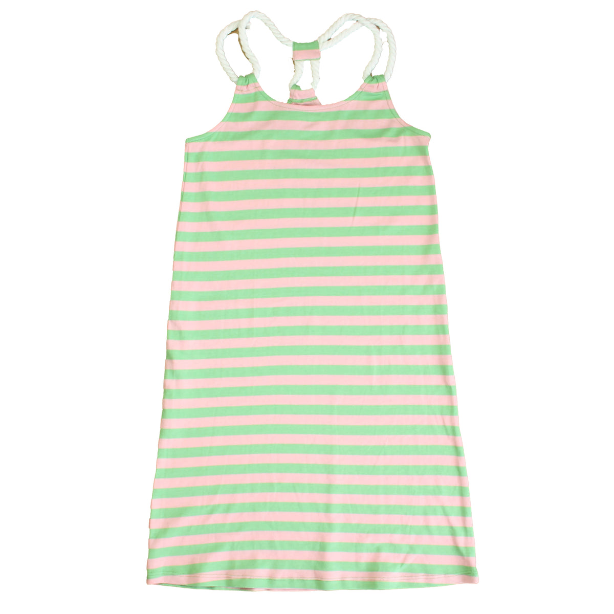 New with Tags: Pink | Green Stripe Dress size: 6-14 Years -- FINAL SALE