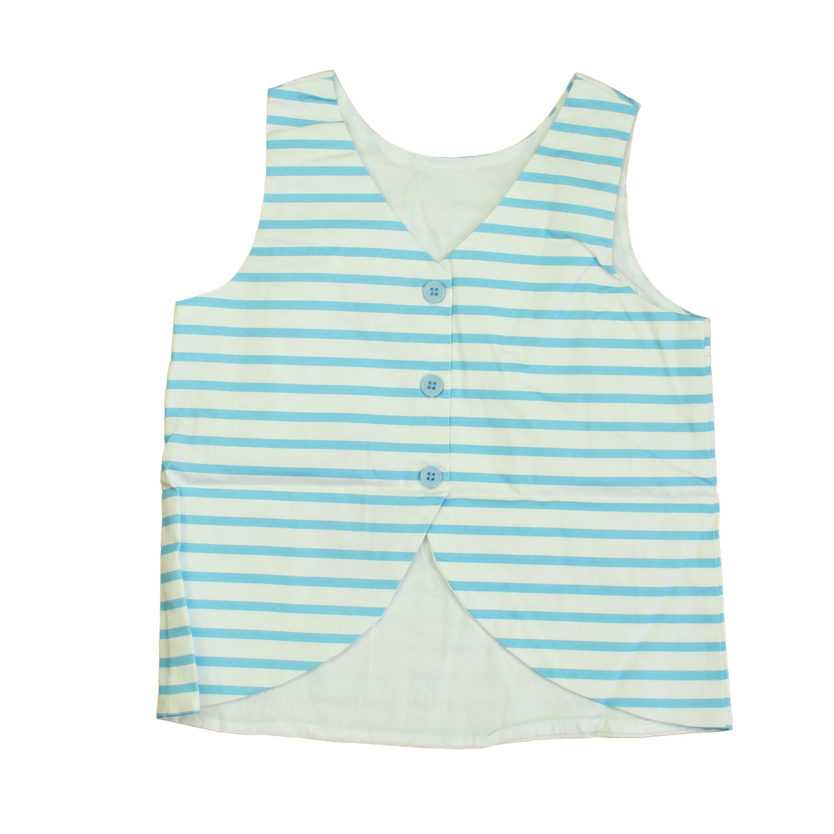 New with Tags: Robins Egg Picnic Stripe Top -- FINAL SALE