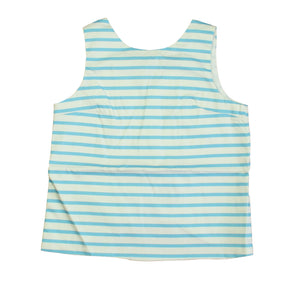 More Image, New with Tags: Robins Egg Picnic Stripe Top -- FINAL SALE