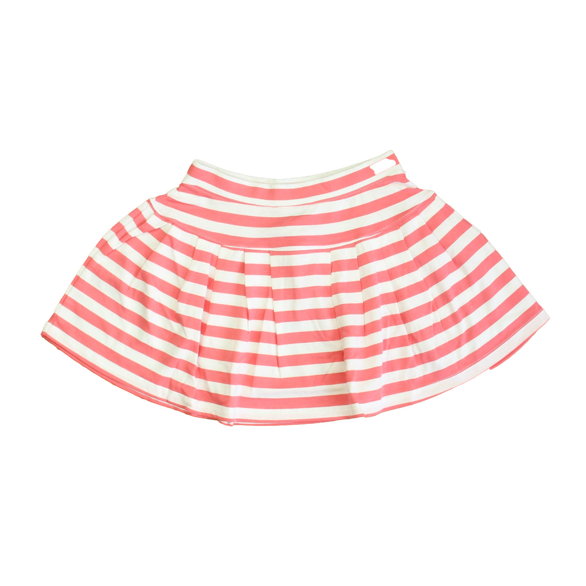 New with Tags: Sunkissed Coral | Bright White Stripe Skirt size: 6-14 Years -- FINAL SALE