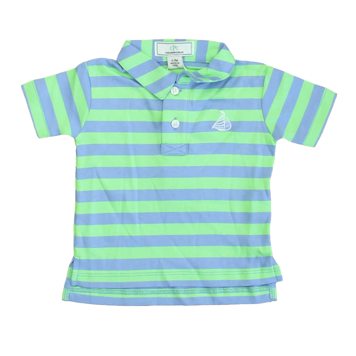 New with Tags: Cornflower Blue | Summer Green Top size: 6-9 Months -- FINAL SALE