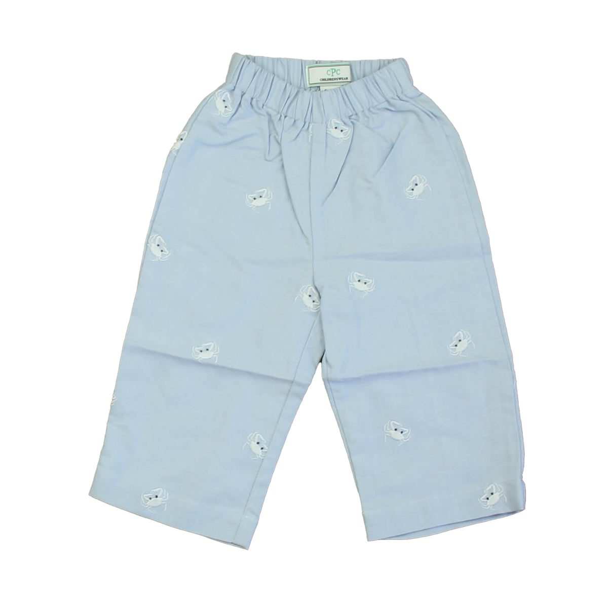 New with Tags: Crabs on Blue Oxford Pants -- FINAL SALE
