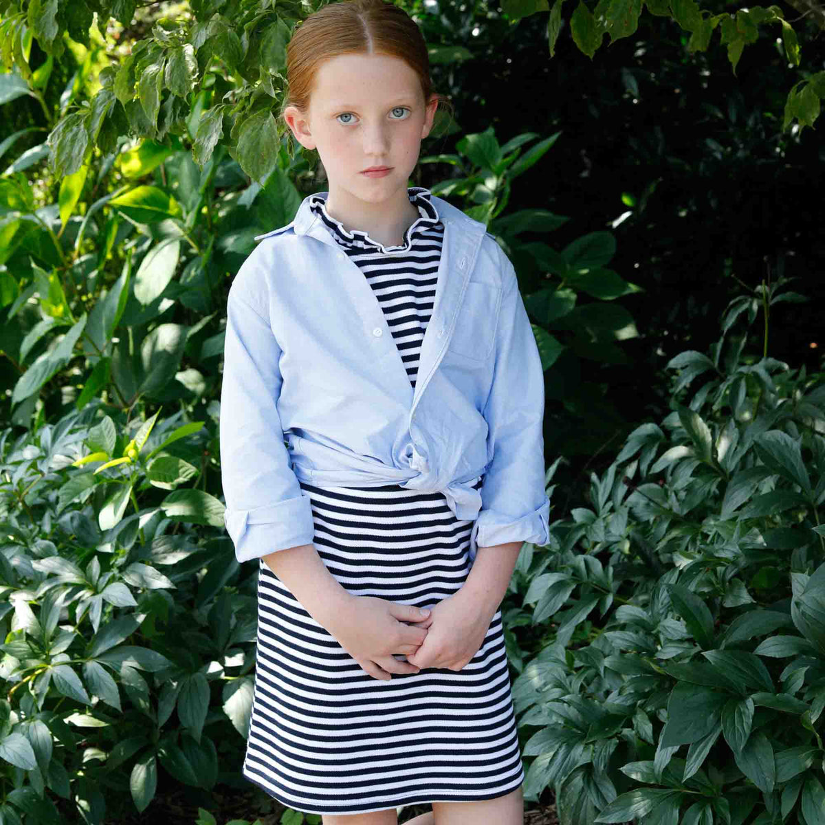 Classic and Preppy Bailey Knit Dress, Sunwich Stripe-Dresses, Jumpsuits and Rompers-CPC - Classic Prep Childrenswear