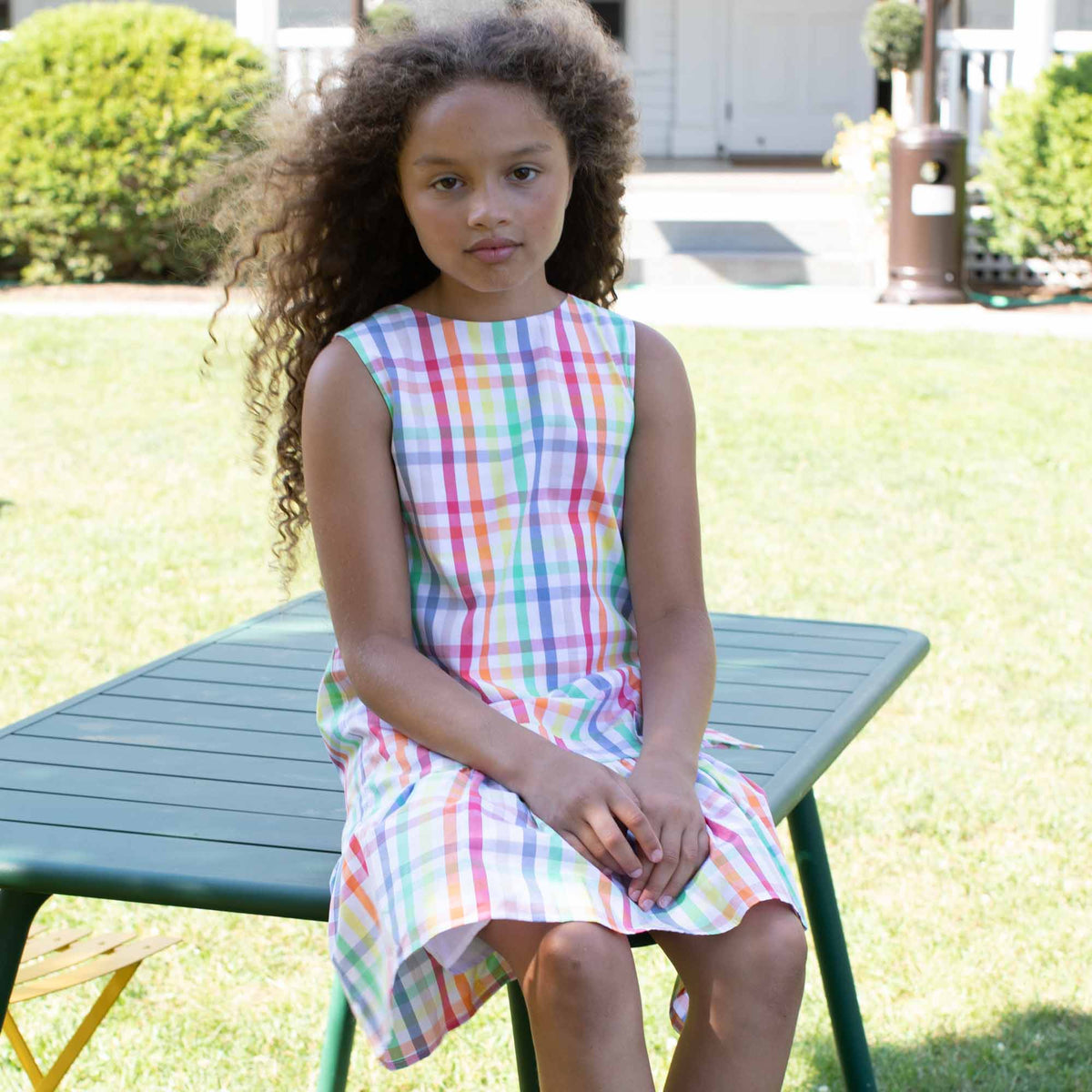 Classic and Preppy Cameron Dress, Sunshine Gingham-Dresses, Jumpsuits and Rompers-CPC - Classic Prep Childrenswear