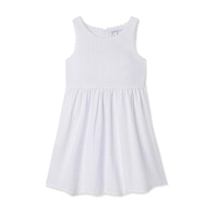 More Image, Classic and Preppy Charlotte Dress, White Seersucker-Dresses, Jumpsuits and Rompers-Bright White on Bright White Seersucker-5Y-CPC - Classic Prep Childrenswear