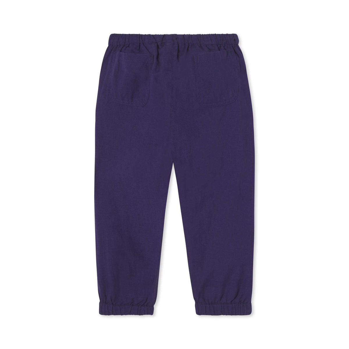 Classic and Preppy Colette Pant Linen Cotton, Blue Ribbon-Bottoms-CPC - Classic Prep Childrenswear