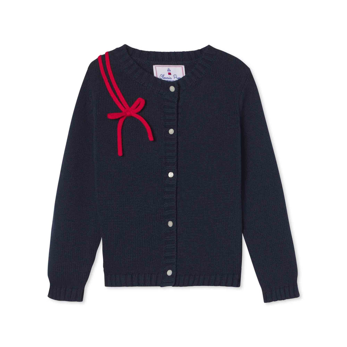 Classic and Preppy Elise Ice Skates Cardigan, Blue Ribbon-Sweaters-Blue Ribbon-2T-CPC - Classic Prep Childrenswear