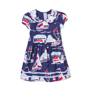 More Image, Classic and Preppy Hazel Dress, Five Mile River Print-Dresses, Jumpsuits and Rompers-Five Mile River Print-3-6M-CPC - Classic Prep Childrenswear
