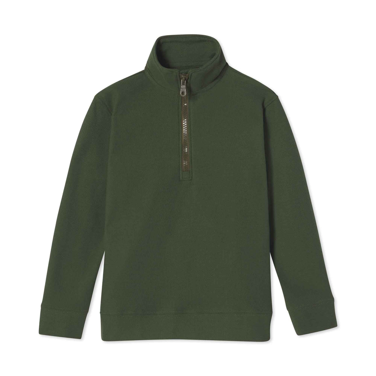 Classic and Preppy Holden 1/2 Zip Solid Pique, Rifle Green-Shirts and Tops-Rifle Green-2T-CPC - Classic Prep Childrenswear