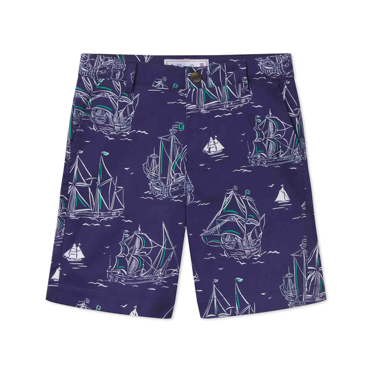 Classic and Preppy Hudson Short, Commodore Print-Bottoms-Commodore Print-5Y-CPC - Classic Prep Childrenswear