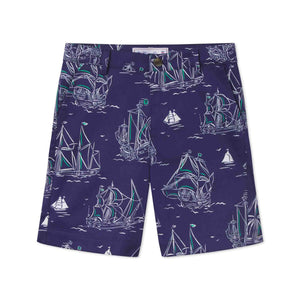 More Image, Classic and Preppy Hudson Short, Commodore Print-Bottoms-Commodore Print-5Y-CPC - Classic Prep Childrenswear