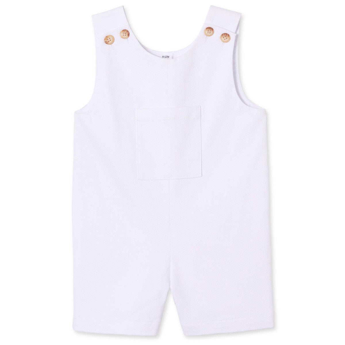 Classic and Preppy James Shortall, Bright White Pique 2021-Baby Rompers-Bright White-3-6M-CPC - Classic Prep Childrenswear