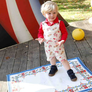 More Image, Classic and Preppy James Shortall, Circus Print-Baby Rompers-CPC - Classic Prep Childrenswear