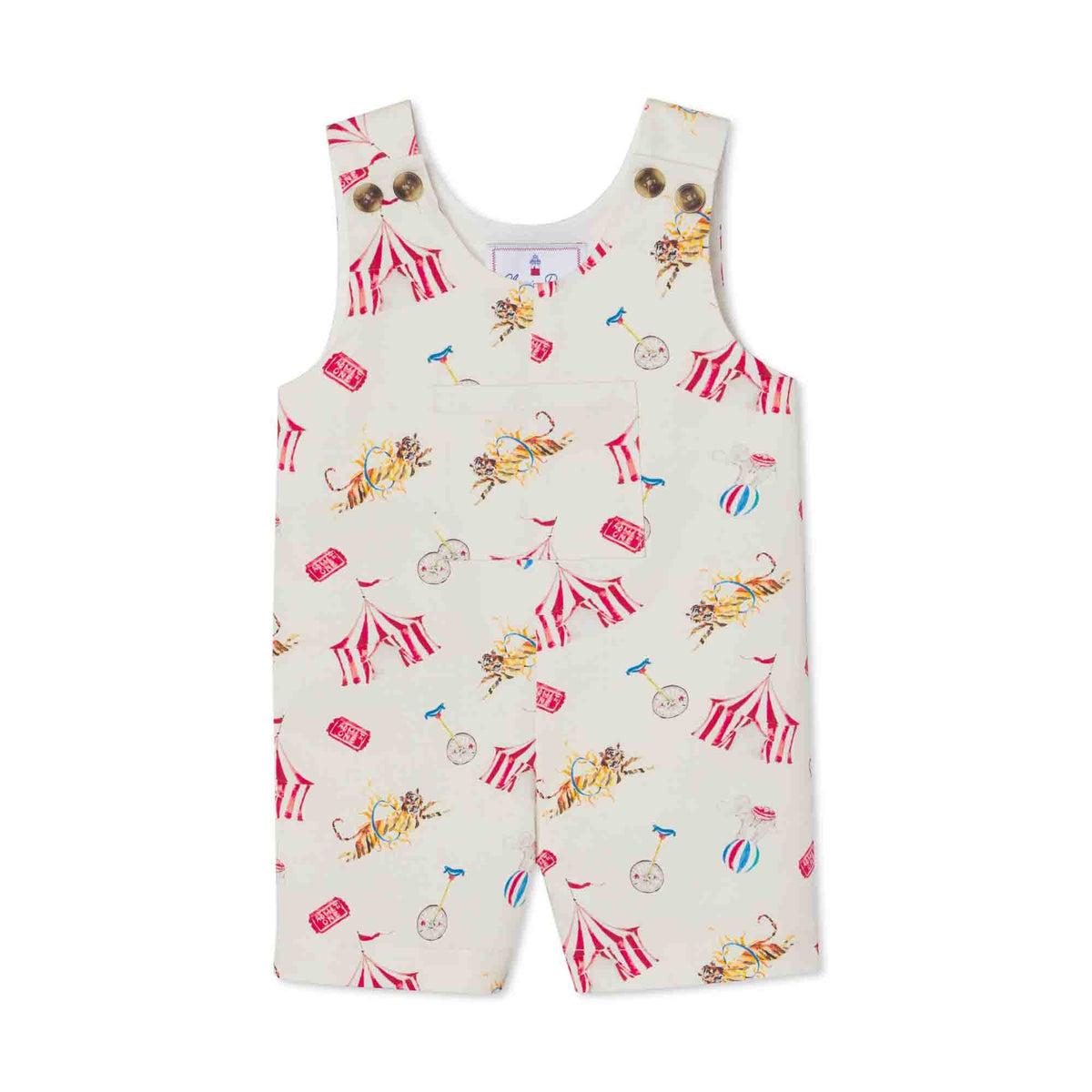 Classic and Preppy James Shortall, Circus Print-Baby Rompers-Circus Print-0-3M-CPC - Classic Prep Childrenswear