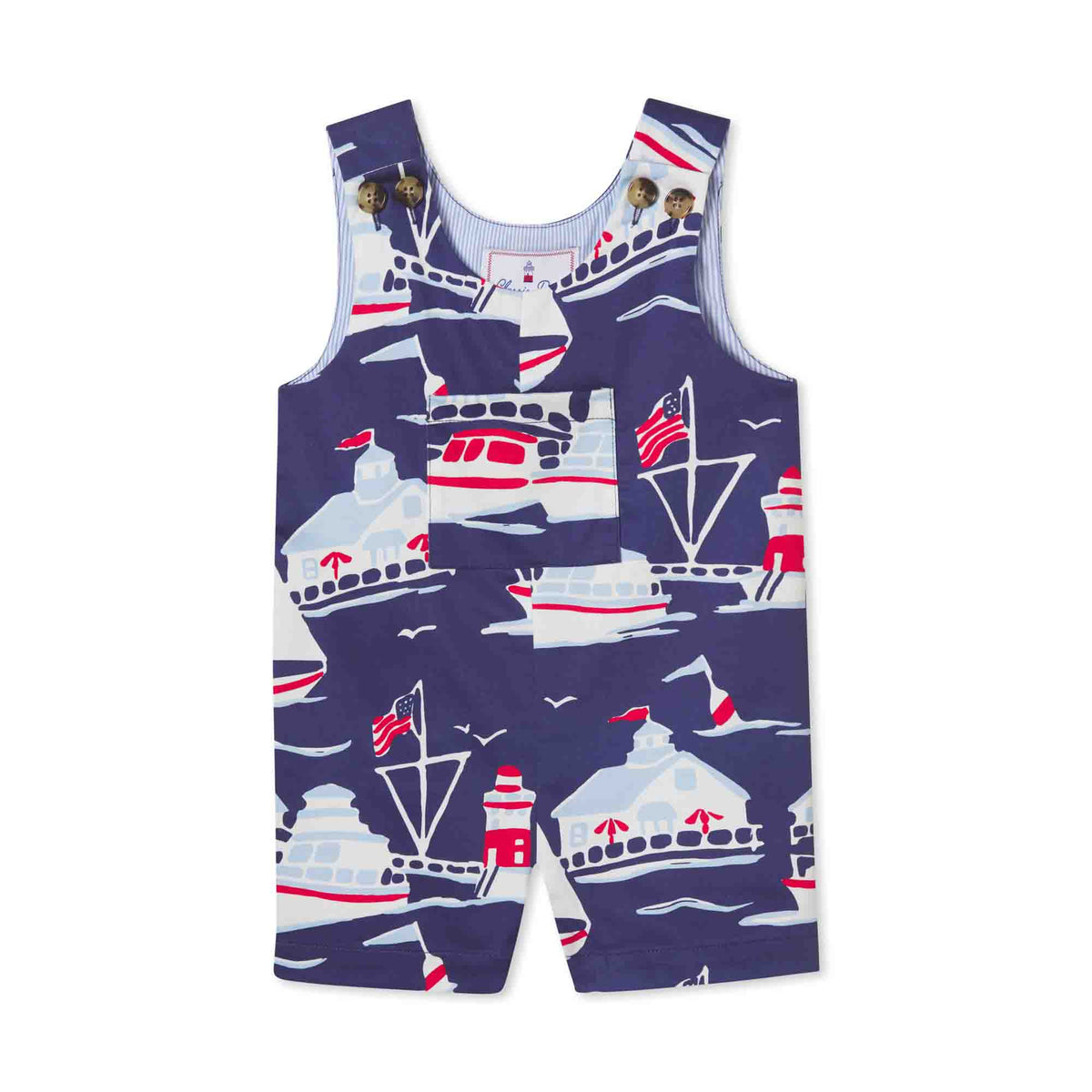 Classic and Preppy James Shortall, Five Mile River Print-Baby Rompers-Five Mile River Print-0-3M-CPC - Classic Prep Childrenswear