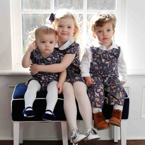 More Image, Classic and Preppy Juniper Bubble, Liberty® Christmas Print-Baby Rompers-CPC - Classic Prep Childrenswear