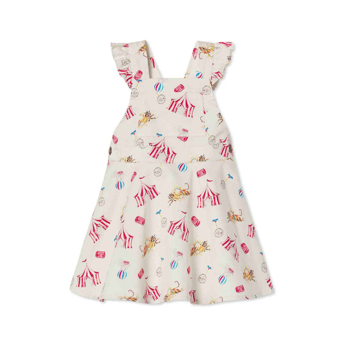 Classic and Preppy Kennedy Jumper, Circus Print-Dresses, Jumpsuits and Rompers-Circus Print-6-9M-CPC - Classic Prep Childrenswear