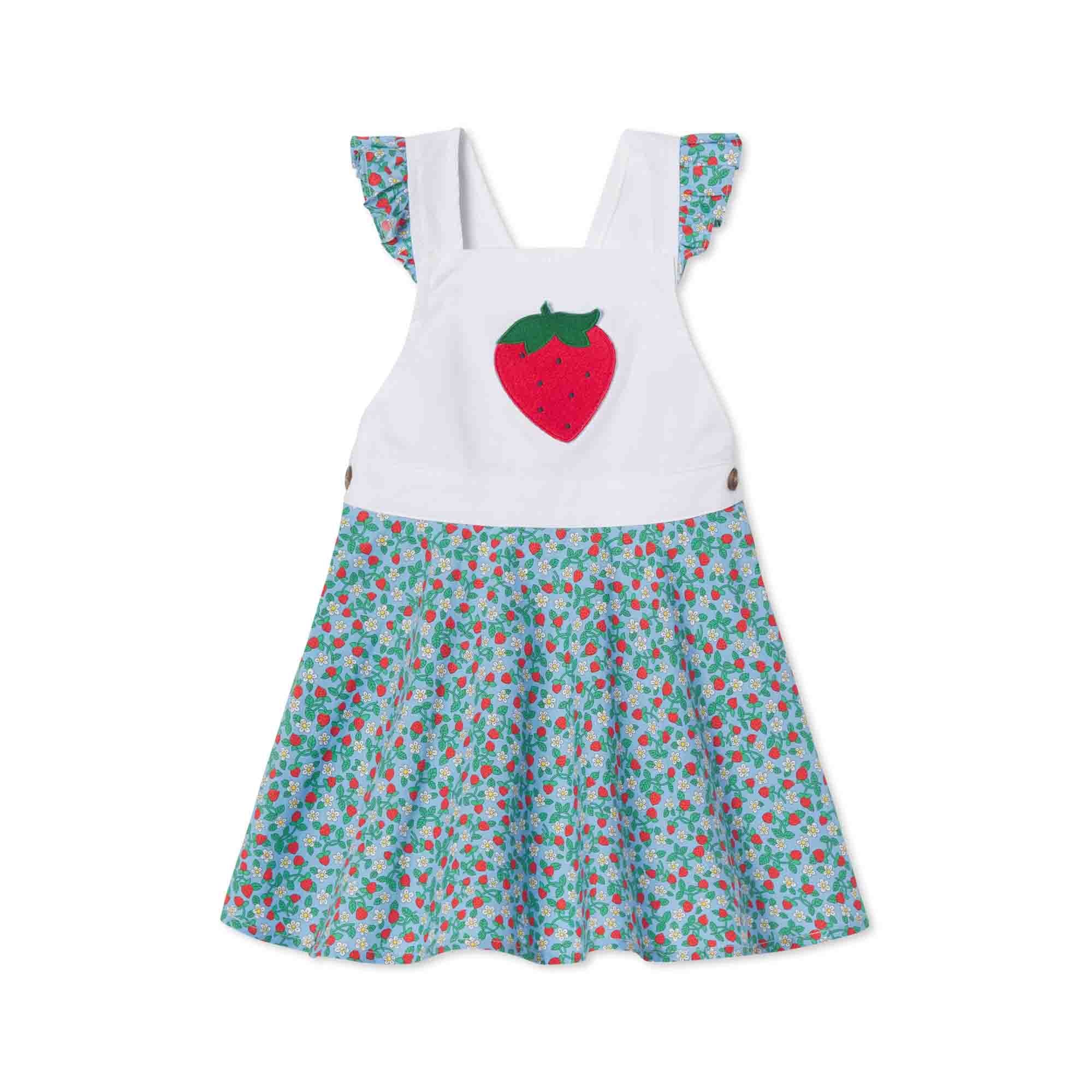 Classic and Preppy Kennedy Jumper, Liberty® Strawberries and Cream Print-Dresses, Jumpsuits and Rompers-Liberty Strawberries and Cream-3-6M-CPC - Classic Prep Childrenswear