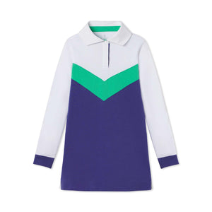 More Image, Classic and Preppy Libby Rockledge Rugby Dress, Blue Ribbon-Dresses, Jumpsuits and Rompers-Blue Ribbon-5Y-CPC - Classic Prep Childrenswear