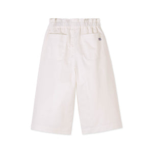 More Image, Classic and Preppy Lila Paperbag Pull on Pant, Cannoli Cream-Bottoms-CPC - Classic Prep Childrenswear