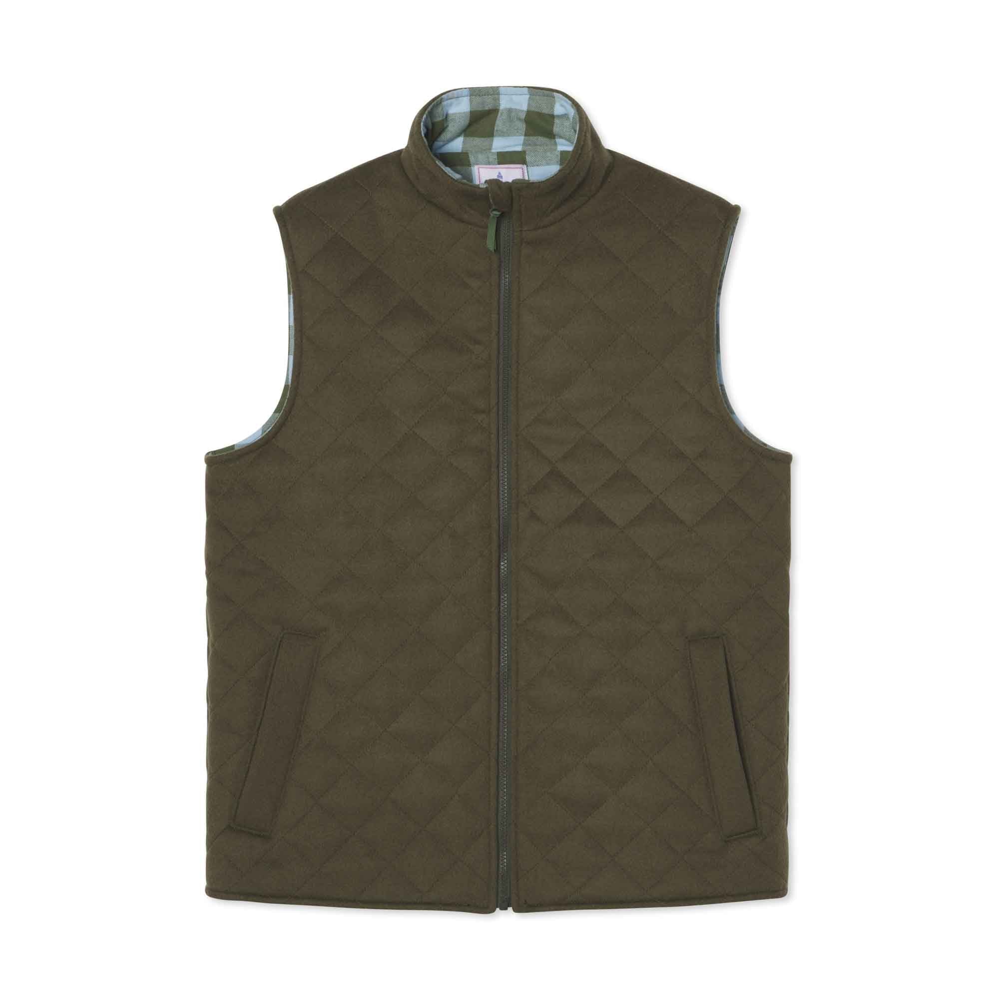 Men's Wills Vest Wool, Rifle Green