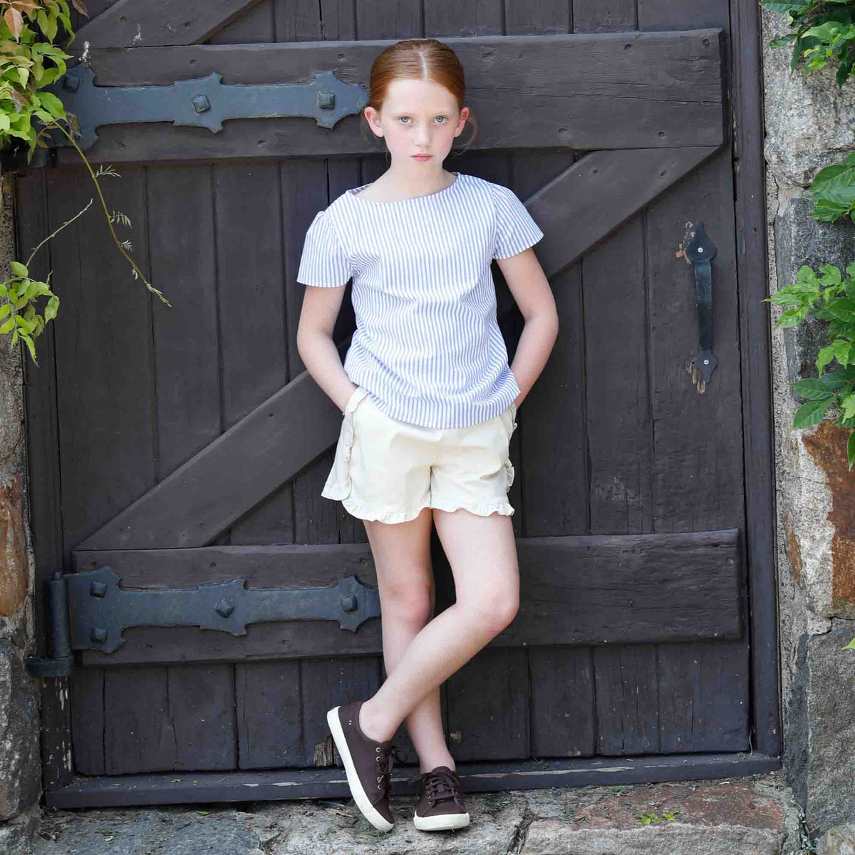 Classic and Preppy Milly Short, Beached Sand-Bottoms-CPC - Classic Prep Childrenswear