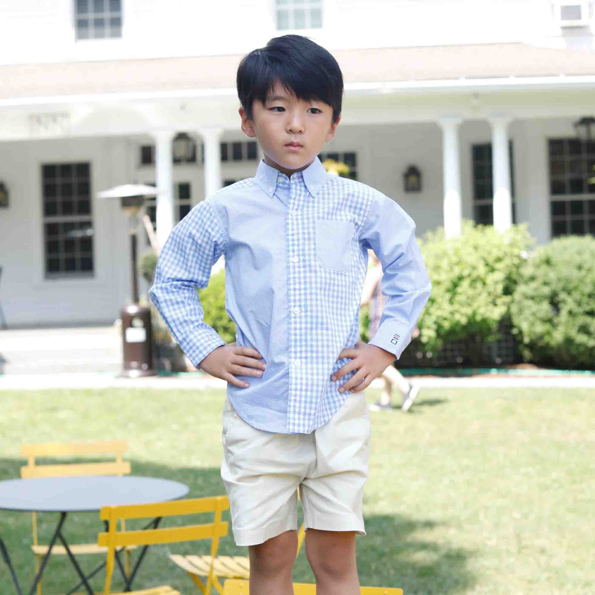 Classic and Preppy Owen Buttondown, Nantucket Breeze Bloomsbury Party Plaid - FINAL SALE-Shirts and Tops-CPC - Classic Prep Childrenswear